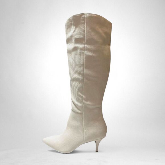 Journee Tullip Kitten Heel Pointed Toe Boots, NEW. Size 9.5 Wide Calf - Picture 2 of 12